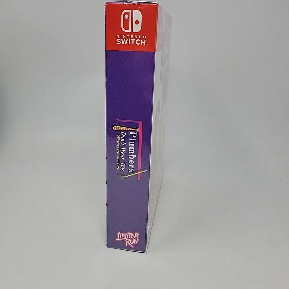 Plumbers Dont Wear Ties Switch Collector's Edition Limited Run #204 Big Box